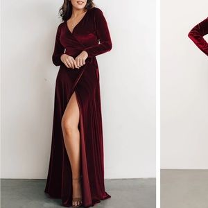 Baltic Born Esmerelda Red Velvet Dress, Size L